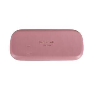 KATE SPADE PINK GREEN SUNGLASSES CASE W/ CLOTH HARD SHELL DESIGNER STYLE